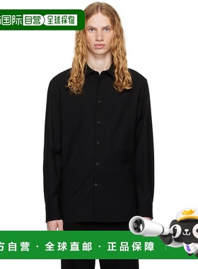 1h可退 香港直邮潮奢 The Row 男士 黑色 Beto 衬衫 283W1842男装