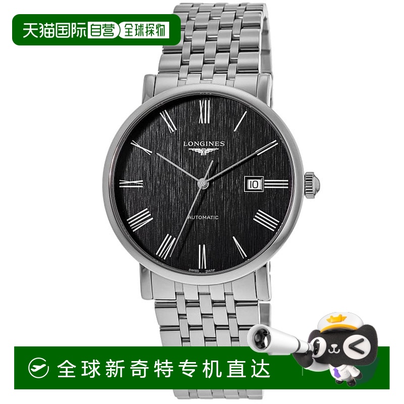 自营 longines浪琴优雅系列自动灰色表盘钢制男士手表L4.911.4.71