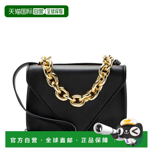 自营Bottega Veneta Smooth Leather Mount Envelope Chain Small
