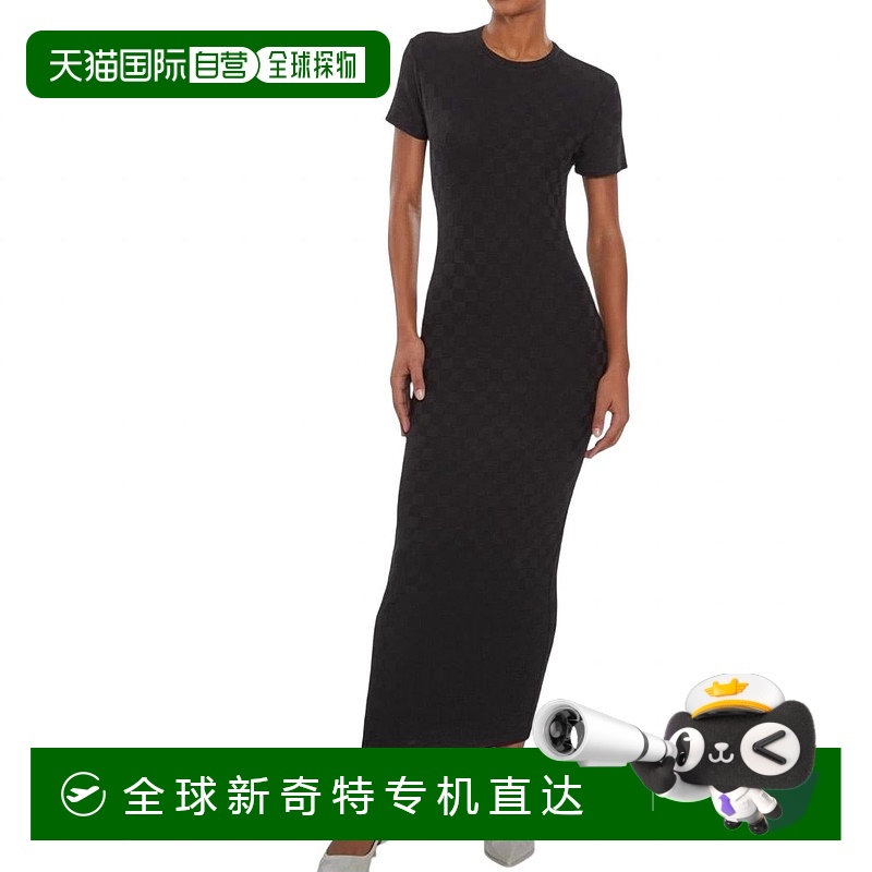 自营amanda uprichardRosario Speedway 黑色连衣裙 - 黑色 【美