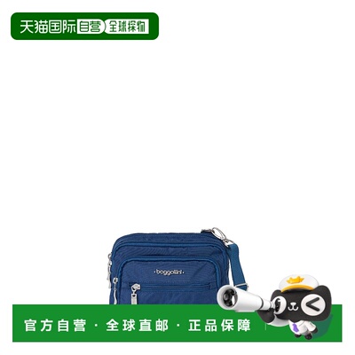 自营 baggallini 女士三拉链 Bagg 小号斜挎包 - pacific 美国奥
