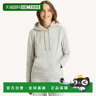 美国奥莱直发 炭色 自营Nautica女式 羊毛标志连帽衫