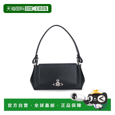 自营vivienne westwood“Hazel” 中号手提包-黑色 美国奥莱直发