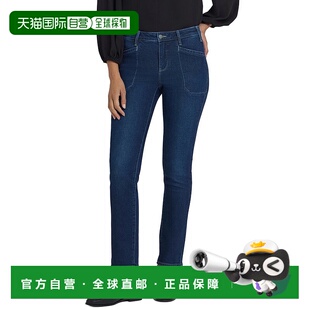 蓝色 自营NYDJ 牛仔裤 Sheri墨水天际线修身 美国奥莱直发 Petite