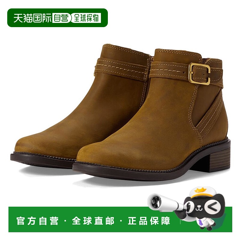 1h可退 【美国直邮】Clarks Maye Strap 女靴 时尚舒适真皮靴子