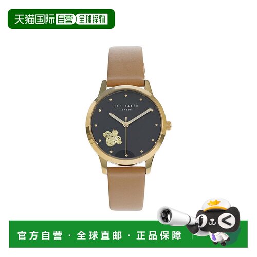 自营 Ted Baker TB标志性Fitzrovia标志性女士手表-棕色 美国奥莱