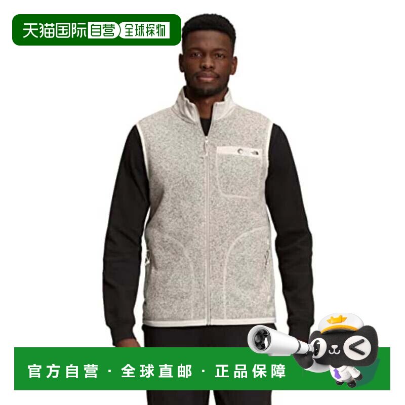 自营The North Face Gordon Lyons男士灰色全拉链户外冬季背心KFC