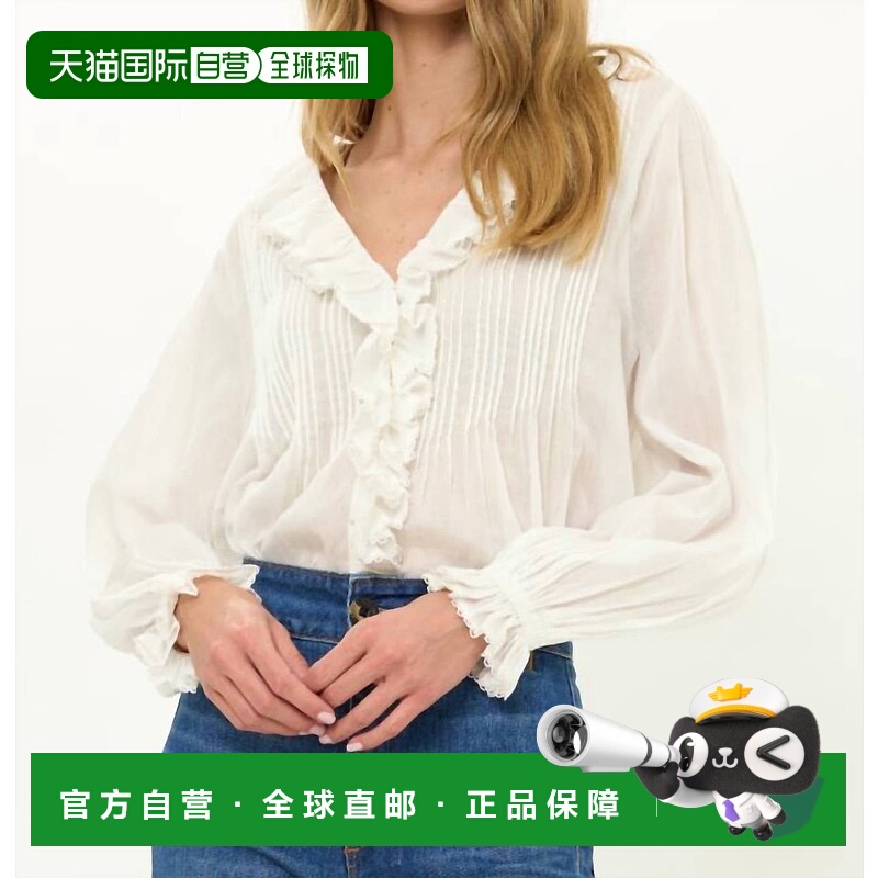 自营oliphantWomen's Mila Top In Hepburn Cloud - hepburn clou