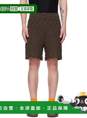 1h可退 香港直邮潮奢 Robyn Lynch 男士 棕色 Wave 短裤 SRT01