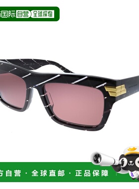 自营Bottega Veneta  BV 1058S 003 Unisex Rectangle Sunglasses