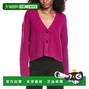 自营Ramy Brook Cornelius Wool & Alpaca-Blend Cardigan - pink