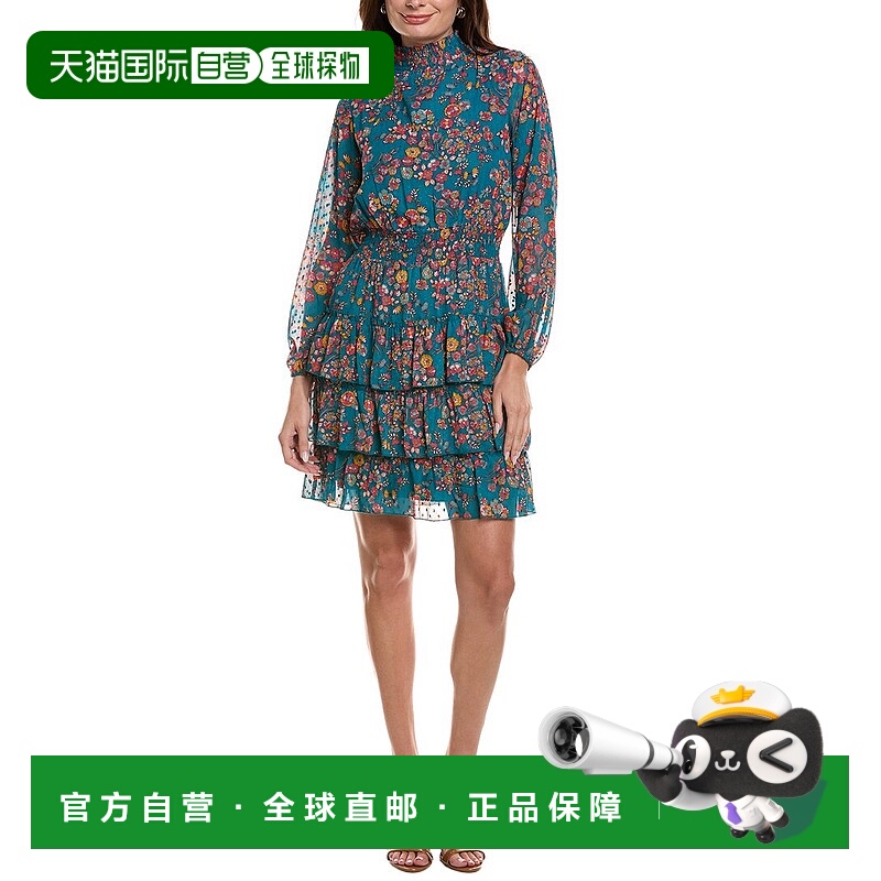 自营Nanette Nanette Lepore Clipped Dot Mini Dress - blue 美