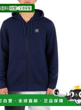 1h可退 【美国直邮】Hurley 男士标志性全拉链连帽卫衣 休闲运动