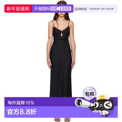 1h可退 香港直邮潮奢 bec&bridge 女士 黑色 Ottilie Keyhole 连