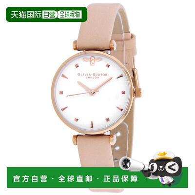 自营Olivia Burton Women's Embellished White Round 30mm - whi