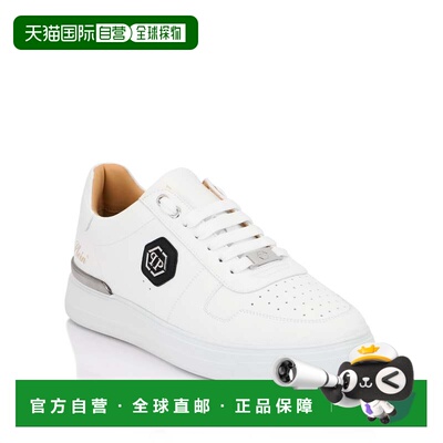 自营philipp pleinSneakers T-REX_01 Nappa and Cocco - white