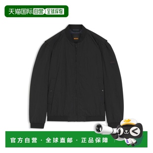 自营bossWater-repellent bomber jacket in cotton-touch fabric