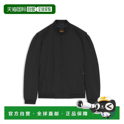 自营bossWater-repellent bomber jacket in cotton-touch fabric