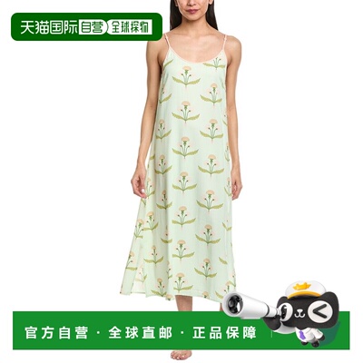 自营Katie Kime Fine & Dandy Slip Dress - green 美国奥莱直发