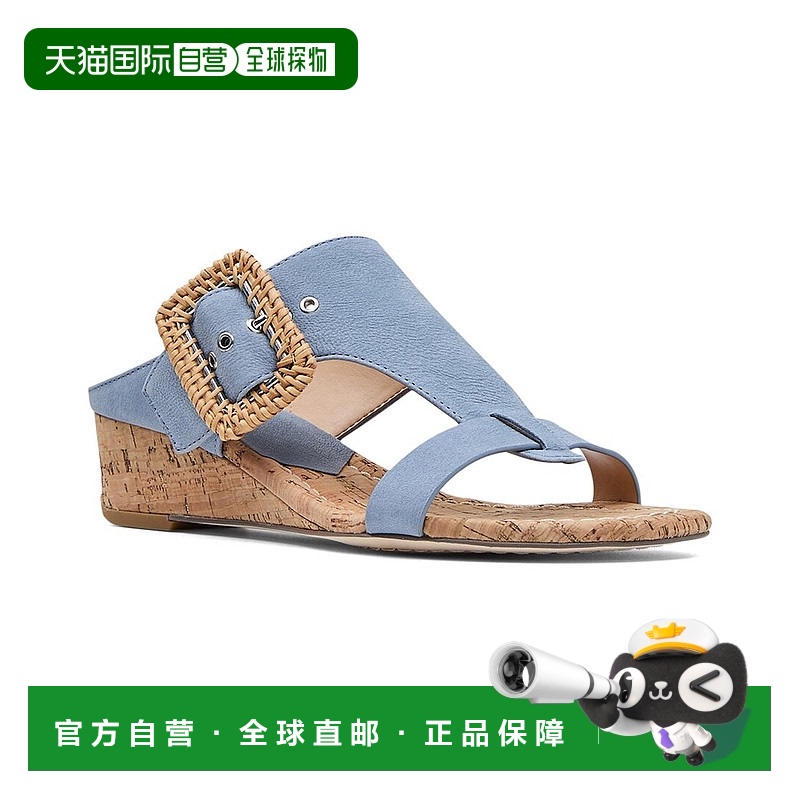 自营 Donald Pliner Vine皮革滑盖-蓝色 美国奥莱直发