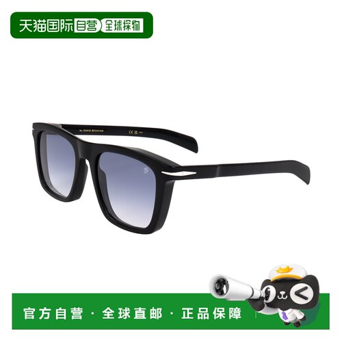 自营David Beckham男士51mm黑银太阳镜DB7000-S-BSC-51-黑银 美国