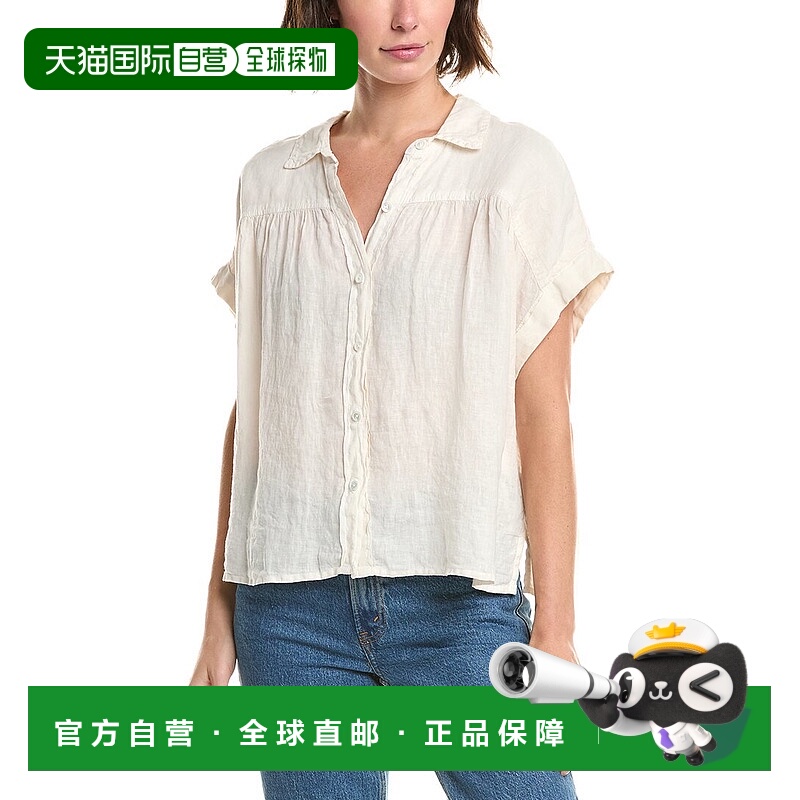 自营Velvet by Graham & Spencer Aria Linen Top 美国奥莱直发