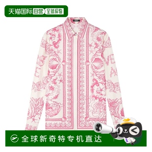襯衫 自營(yíng) 正式 粉紅色 versace`水下Barocco雙色Foulard 美國(guó)奧萊