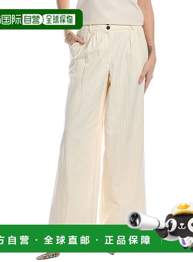 自营 all saintsAllSaints Payton亚麻混纺长裤-白色 美国奥莱直