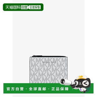 美国奥莱直发 明亮wht 自营michael kors库珀签名标志钱包