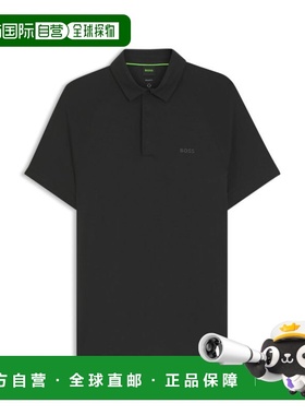 自营bossSlim-fit polo shirt with temperature-regulating perf