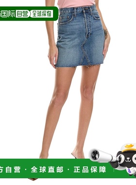 自营Favorite daughter The Sadie 高腰 A 字裙 - 蓝色 美国奥莱