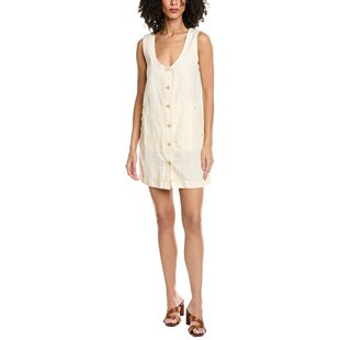 Denim 美国 自营Faherty Blend Dress white Mini Linen Malibu