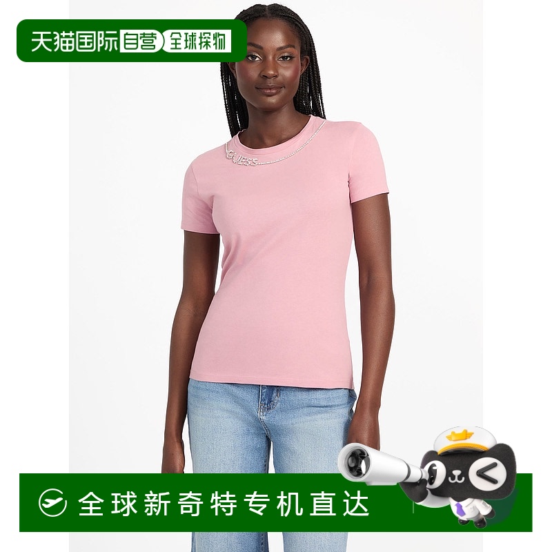 自营guessEco Charis Tee- dusty phard【美国奥莱】直发