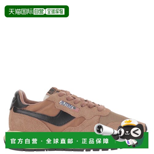 自营autry棕色/黑色软垫后跟跑步运动鞋-粉红色 美国奥莱直发厚底