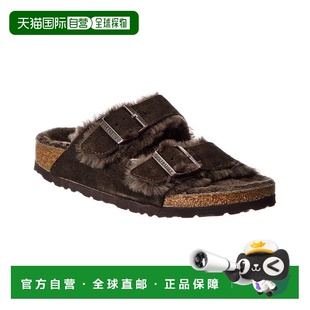 自营Birkenstock Arizona Shearling Suede Sandal - mocha 美国
