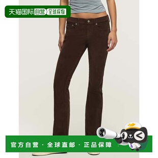 自营lucky brandLucky品牌女中款灯芯绒甜美靴-绿色 美国奥莱直发