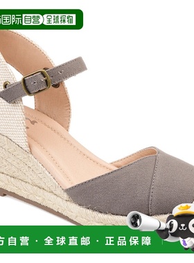 自营 Journee Collection 女式 Tru 舒适泡沫 Ashlyn 坡跟鞋 - 灰