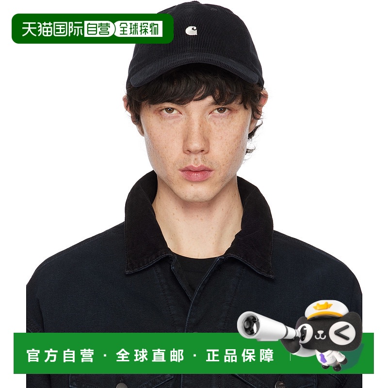 1h可退 香港直邮潮奢 CARHARTT WIP 男士 黑色 Harlem 棒球帽 I02