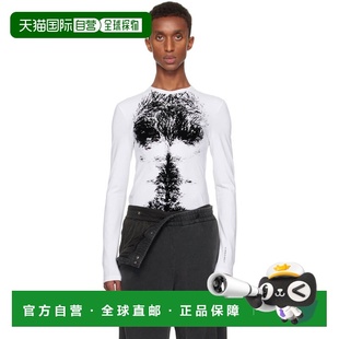 1h可退 香港直邮潮奢 Y PROJECT 男士 白色 Hairy Chest 长袖 T