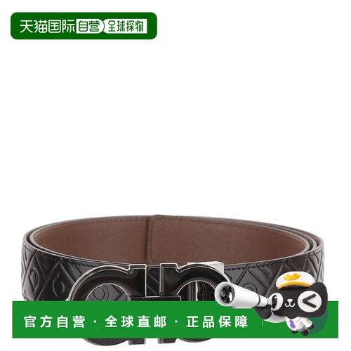 自营salvatore ferragamo多重可互换双面皮带-黑色 美国奥莱直发