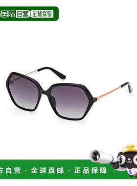 自营Guess Resin Women's Sunglasses - black 美国奥莱直发
