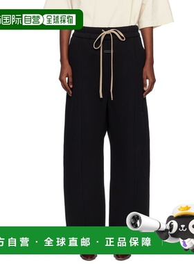 香港直邮潮奢 essentials fear of god 女士 黑色 Wide Leg 长裤