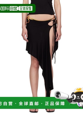 1h可退 香港直邮潮奢 The Attico 女士 黑色 Gonna 半身裙 250WCS