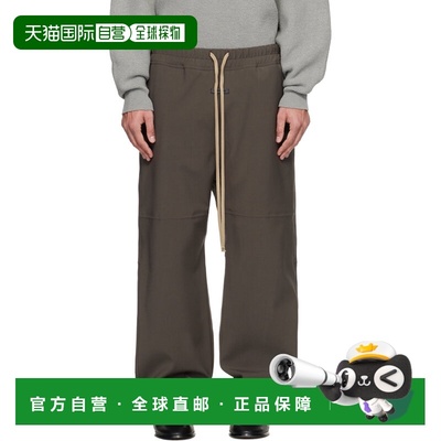 香港直邮潮奢 essentials fear of god 男士 棕色 Split Knee 运