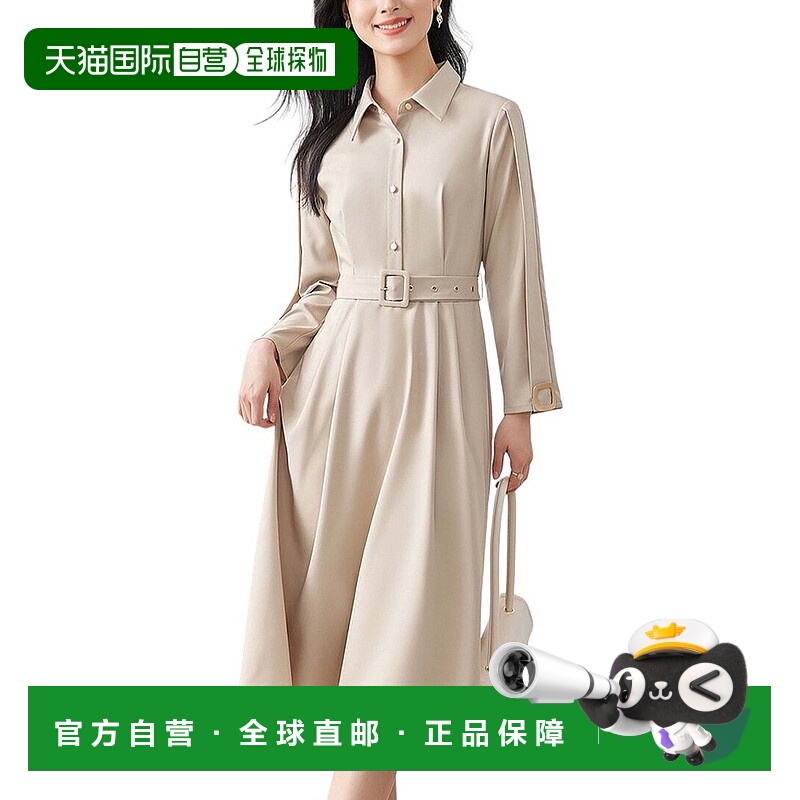 自营OUNIXUE Dress - khaki 美国奥莱直发