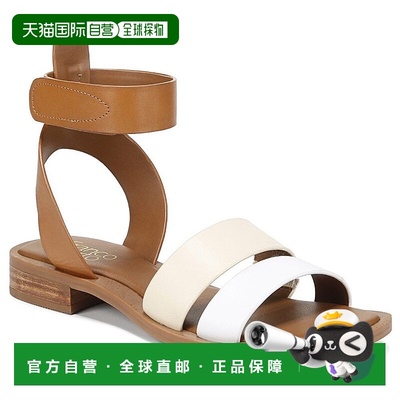 自营Franco Sarto Palesa Sandals WoTan Leather Open Toe Ankle