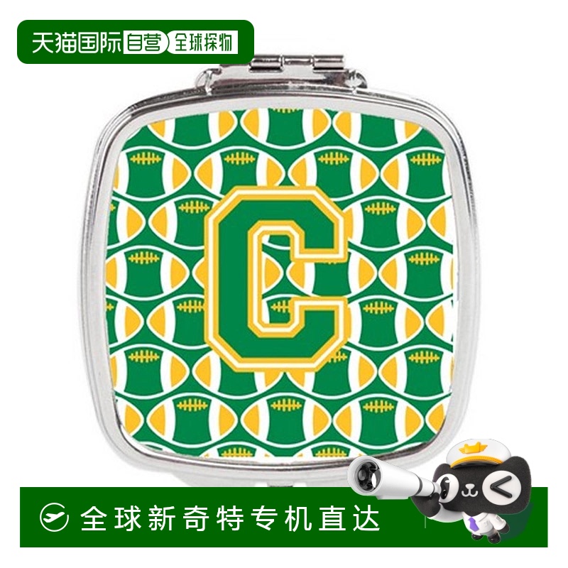 自营Carolines Treasures CJ1069-CSCM 字母 C 足球绿色和金色紧