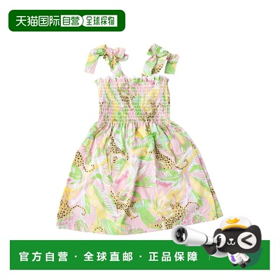 自营Shade Critters Palm Beach Leopard Girls smocled连衣裙-多