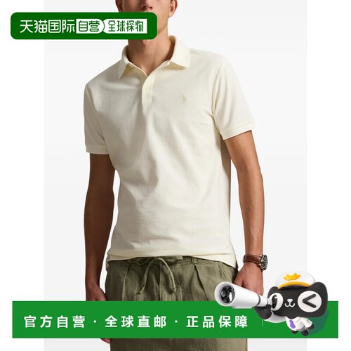 美国直邮POLO RALPH LAUREN-男士短袖棉蜂窝状纹理定制修身polo衫