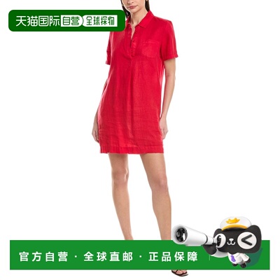 自营Michael Stars Ola Linen Utility Dress - red 美国奥莱直发